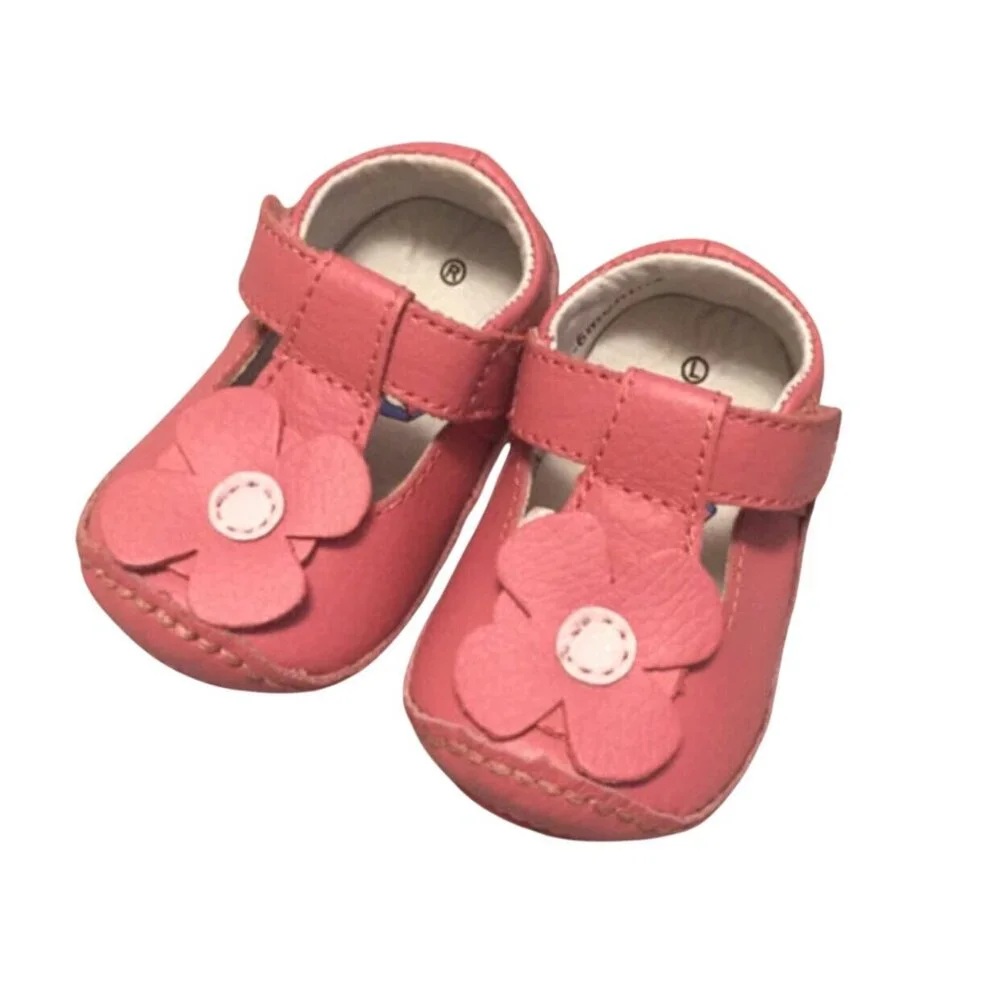 NEW Riley Roos 3-6m Pink Leather Infant Shoes